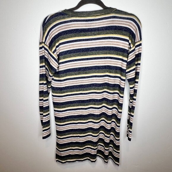 Bobaeu Striped Long-Sleeve Knit Tunic Top Lightweight Size Large NWT - Picture 5 of 5